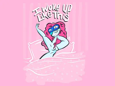 I Work Up Like This art artist digital art drawing illustration illustrator ipad pro procreate