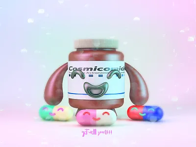 Cosmicomicina 3d 3d model c4d character design cinema4d concept design digital art graphic design illustration photoshop