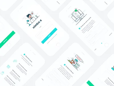 NX mobile onboarding healthcare healthcare app illustration layout login mobile app ui ux