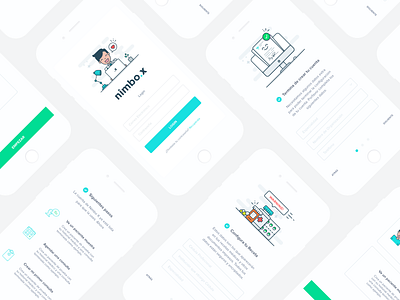 NX mobile onboarding healthcare healthcare app illustration layout login mobile app ui ux