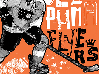 Sports Poster series design flyers grunge hockey philadelphia poster sports typography