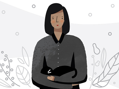 self portrait cat illustration self portrait