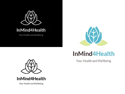 Lotus logo branding logo lotus flower mental wellbeing
