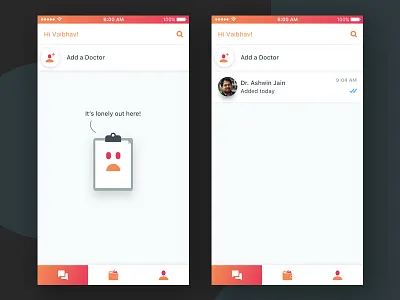 DropApp app design drop interaction ios medical ui ux
