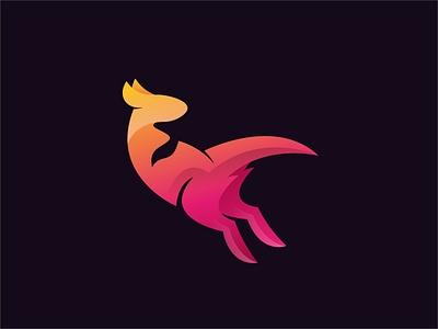 Kangaroo animal icon illustration kangaroo logo sign symbol