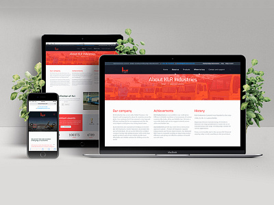 Responsive Web Design for KLR Industries Ltd responsive website ui ux web design website design