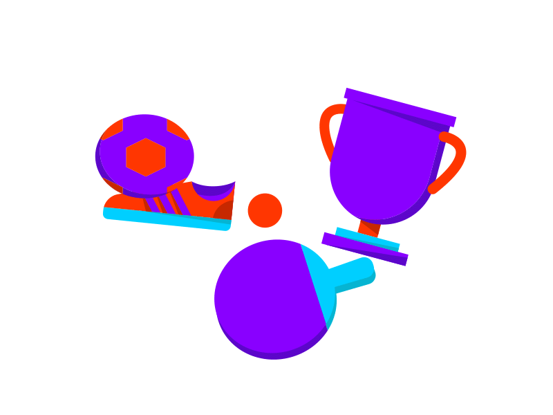 Sports aftereffects animation flat futbol graphics motion sports trophy