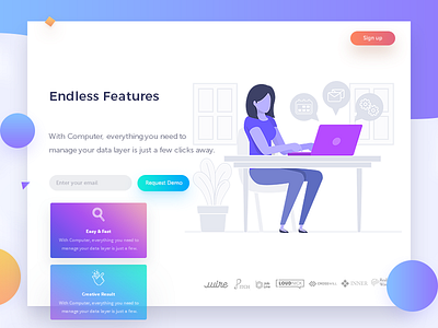 Endless Features app design icons illustration logos ui ux web workspace