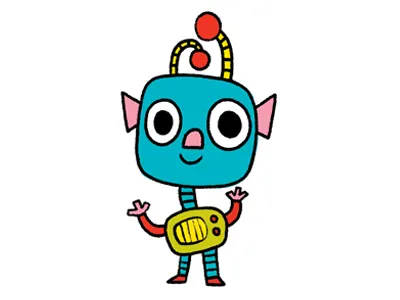 Little Robot childrens illustration childrens tattoo illustration kidlit kidlitart robot space tattoo