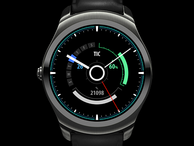 HUD style watch face watch face