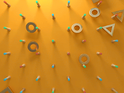 Shapes Party 3d animation c4d cg graphics motion octane render shapes