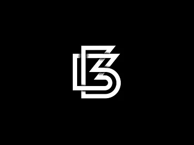 Letter B For One Super Secret Project :) b black letter logo raw rough wierd zabobon