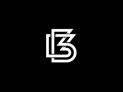 Letter B For One Super Secret Project :) b black letter logo raw rough wierd zabobon