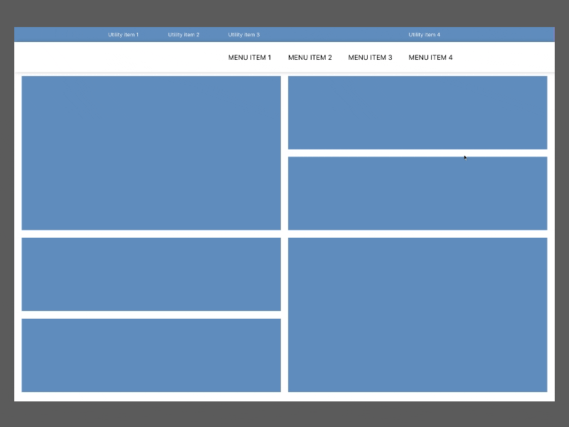 Sticky Secondary Navigation flinto prototype