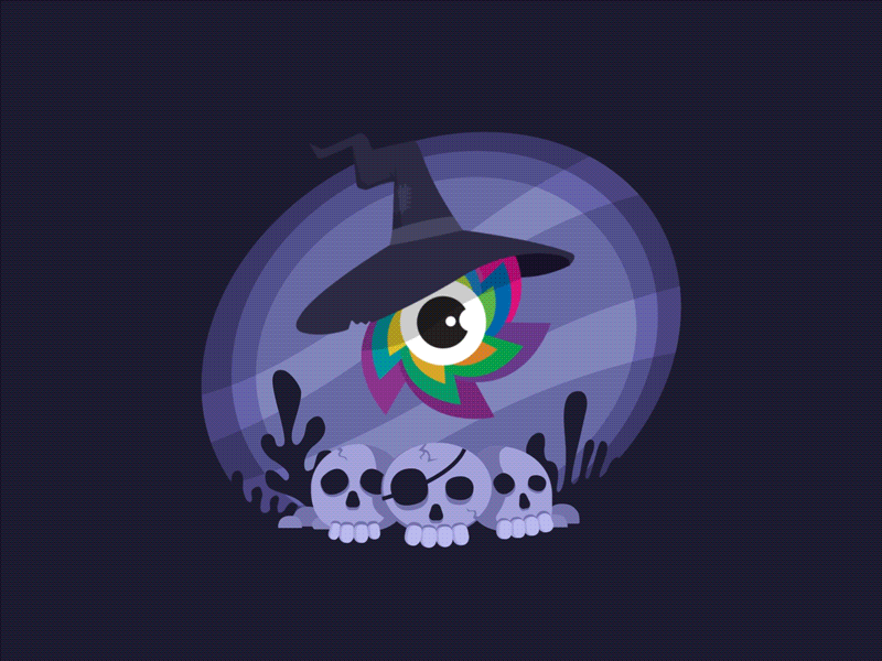 Happy Halloween, 2017! animation halloween illustration ocean skulls witch