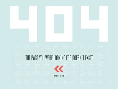 Error 404 Page 404 dots error page typography ui ux web webdesign