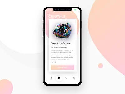 Crystal Shop crystal daily design gemstone iphone x mobile online shopping ui design