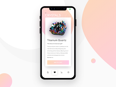 Crystal Shop crystal daily design gemstone iphone x mobile online shopping ui design