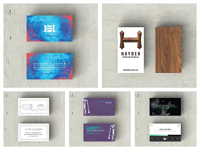 Business Cards brand branding business card logo self promotional