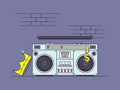 Biggie Biggie Biggie big biggie smalls bling boom box crown gold hip hop legend music notorious papa rap