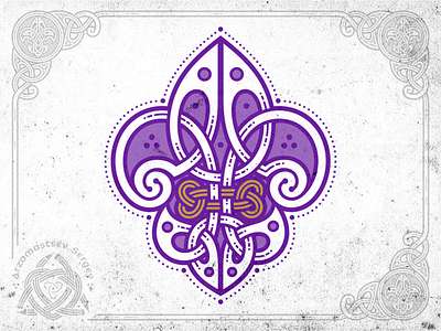 Fleur De Lys 2.0 celtic emblem fleurdelys flower heraldic lily logo scout symbol