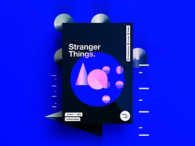 👁Made You Look👁 228 | Stranger Things. beautiful color design gradient poster postereveryday strange swiss typography