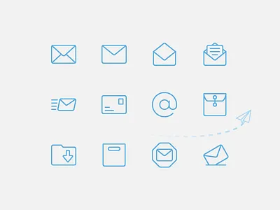 34 Email Vector Line Icons contact email icon icons inbox line mail message outline send stroke