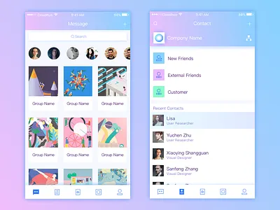 gradient app gradient ui