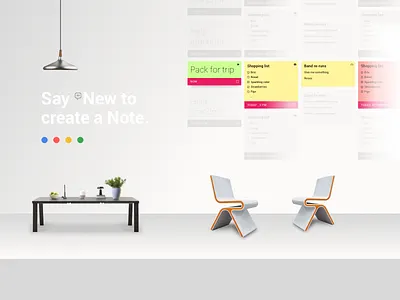 Google Keep 4.0 automation calendar digital furniture home interactive keep media room smart to do walls