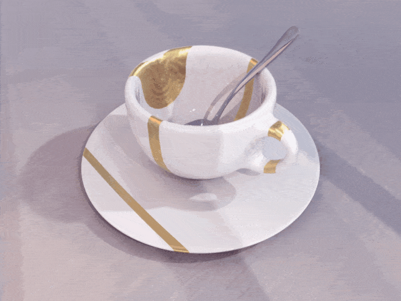 Coffee time arnoldrenderer c4d c4dtoa café coffee gold liquid realflow