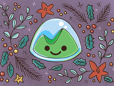 Basecamp Holiday Card card holiday illustration