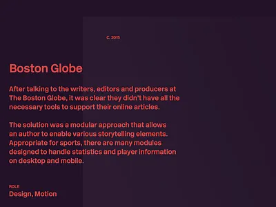 Portfolio Preview 7 boston globe case study colors portfolio