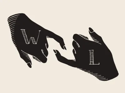 White Lie Illustraion design drawing graphic design hands illustration