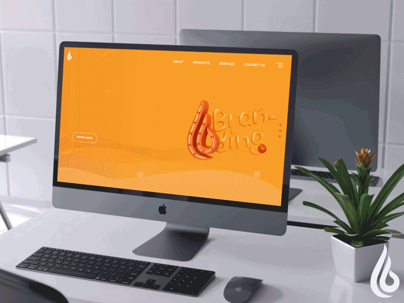 Webpage aftereffects design interaction landing page prototype ui ux web
