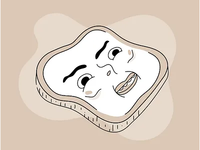 LiT #12 | Face Bread bread face illustration