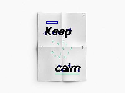 No. 2 poster series keep calm dina4 ikblue illu keep calm poster sketch typo