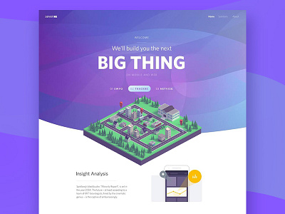 Seven RE illustrations b3d blender illustration island isometric low poly render sevenre ui ux website