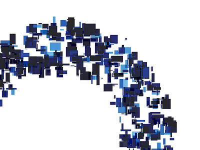 Everyday Practice No. 161 3d blue circle glass practice rectangle render round