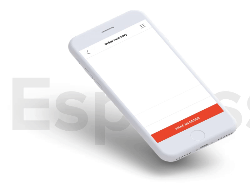 Espressgo App - Order summary app coffee ios queue