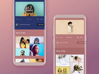 UI-Photo Details app color concept detail photo ui