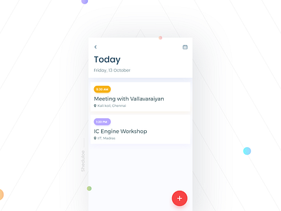 Schedule- Daily UI:: #071 calender dailyui day71 event gif iphone meeting mobile shedule todo ui ux