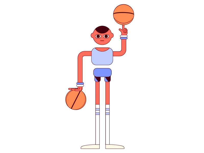 Dribble! animation basketball bball dribbble dribble graphics mograph motion shot