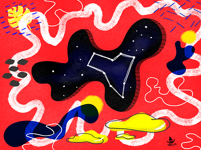 Day 22 - 30-Day Illustration Challenge art colors design fluid lines organic patterns shapes