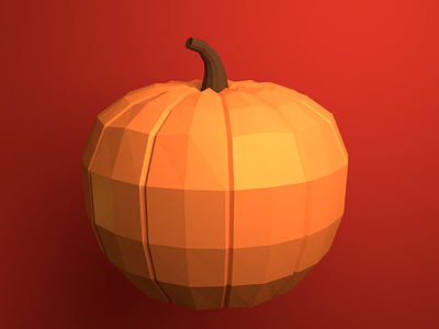 Low Poly Pumpkin blender low poly pumpkin