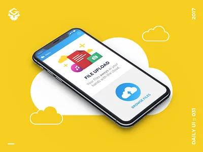 File Upload | #dailyui #031 031 app cloud daily file illustrator interface mobile ui upload