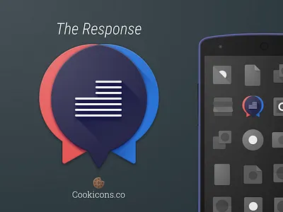 The Response Product Icon android app icon iconography material design political politics