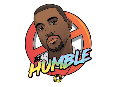 Be Humble design edmonton humble illustration jobber kanye sticker yeg