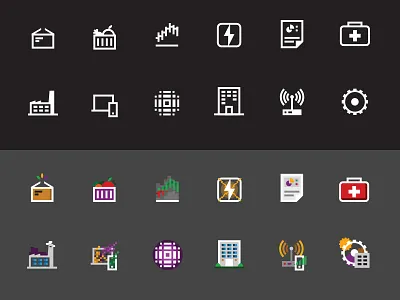 Sectors icons icons