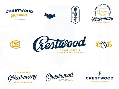 CP&SF alabama birmingham branding cpsf crestwood font handshake marks pharmacy script showglobe snakes
