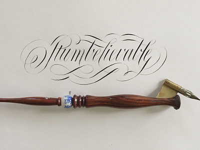 Stumbelievable hand lettering script